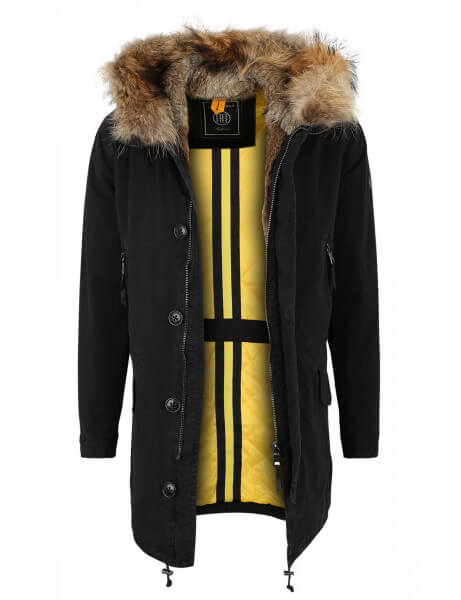 ST MORITZ 515 • Real Fur Winter Parka • Black